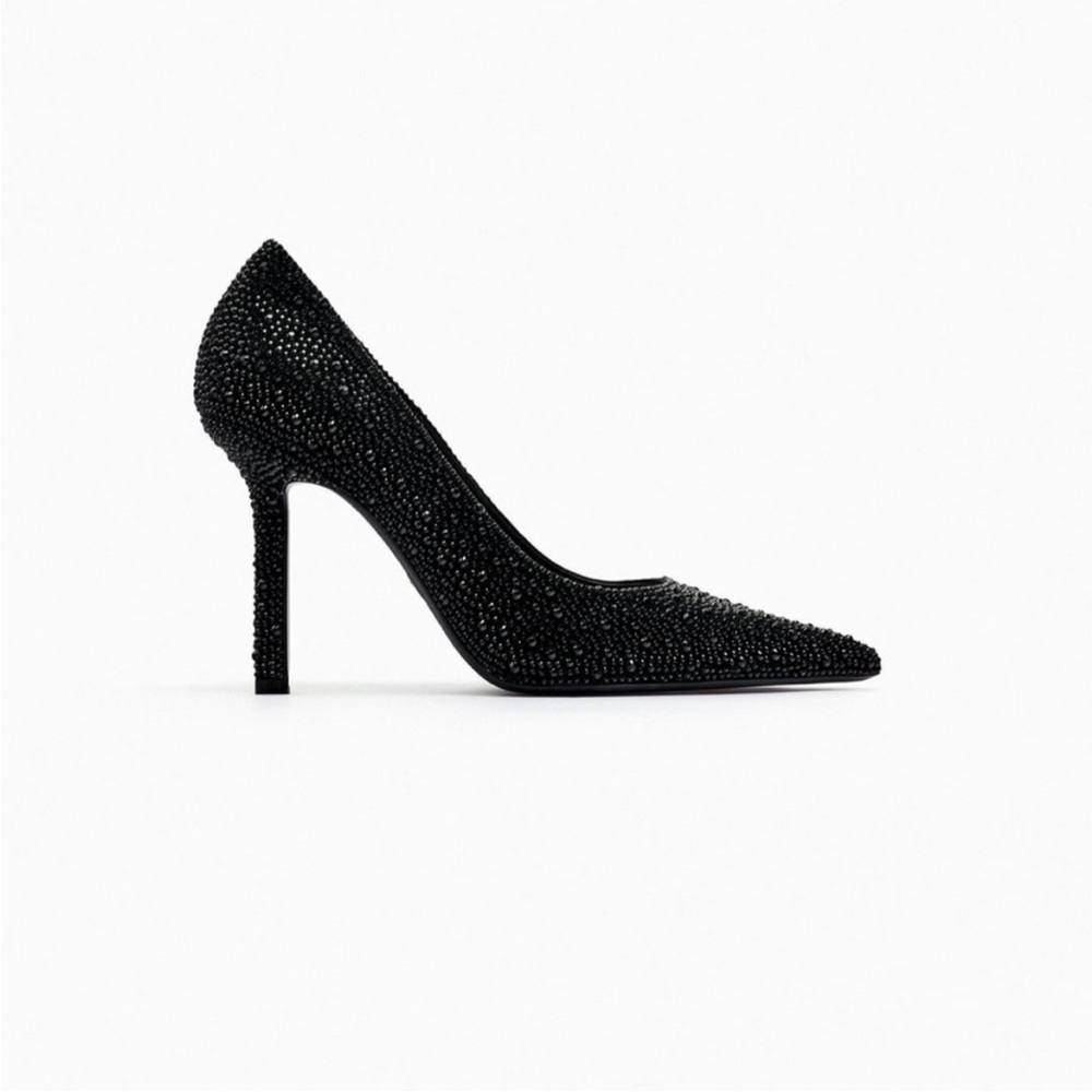 ZARA Crystal High Heeled Shoes